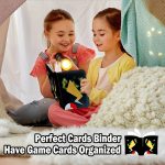 Black Card Binders for Pokemon Cards 4 Pocket - Hold 504 Game Cards with 63 Sleeves, Trading Card Collection Zipper Binder Holder for Kids Gifts - Image 7